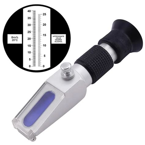 how does alcohol affect a refractometer|alcohol refractometer calculator.